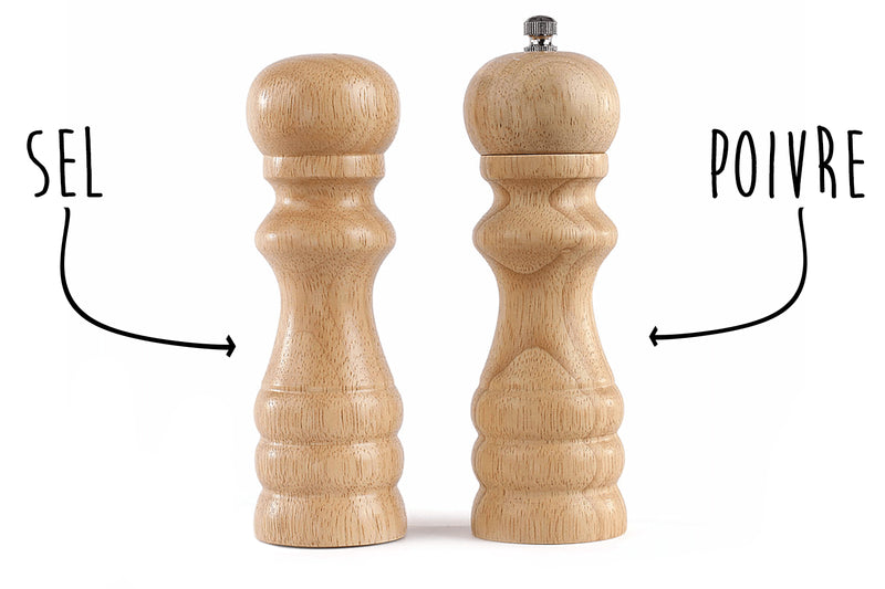 Set moulin à poivre et salière Livoo bois