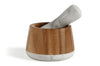 Mortier et pilon Livoo marbre et acacia