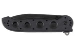 Couteau pliant CRKT M21 manche à trous G10 noir - 13.5 cm