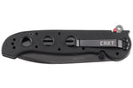 Couteau pliant CRKT M21 manche à trous G10 noir - 13.5 cm