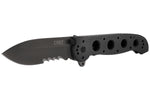 Couteau pliant CRKT M21 manche à trous G10 noir - 13.5 cm