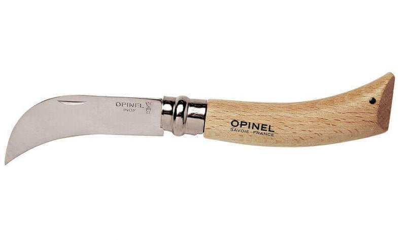 Couteau serpette Opinel n°8 lame inox 8cm manche en hêtre