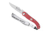 Couteau pliant Laguiole Claude Dozorme manche alu rouge 12cm
