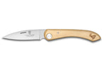 Couteau pliant capucin Claude Dozorme manche buis gravure cerf 12,5cm