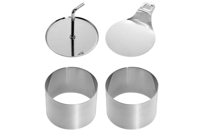 Lot 2 emporte­-pièces ronds "Kreis" Westmark acier inox 7,5cm