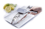 Ecailleur professionnel avec couvercle "Scalex" Westmark en aluminium et acier inox