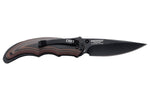 Couteau pliant CRKT Endorser manche G10 noir marron strié 10,5cm - Noir