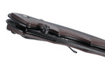 Couteau pliant CRKT Endorser manche G10 noir marron strié 10,5cm - Noir