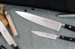 Mallette cuisinier Sabatier Chef 6 couteaux fabrication française + 1 fourchette + 1 fusil