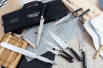 Mallette cuisinier Sabatier Edonist 6 couteaux fabrication française + 1 fourchette + 1 fusil