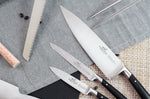 Mallette cuisinier Sabatier Edonist 6 couteaux fabrication française + 1 fourchette + 1 fusil