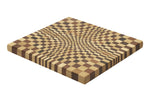Planche à découper Legnoart Vega en rouvre naturel et thermo bois effet mosaïque - L