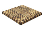 Planche à découper Legnoart Vega en rouvre naturel et thermo bois effet mosaïque - XL