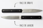 Coffret 6 couteaux de table Perceval 9.47 noir