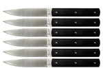 Coffret 6 couteaux de table Perceval 9.47 noir
