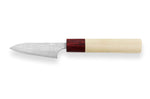 Couteau d'office japonais artisanal Masakage Kiri 7,5cm damas 49 couches