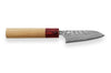 Couteau d'office japonais artisanal Yoshimi Kato 8,5cm VG10 Nickel Damascus cerisier