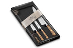 Coffret 3 couteaux Sabatier Perigord Office + Universel + Chef