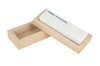 Pierre naturelle d'Arkansas grain extra fin avec support en bois