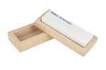 Pierre naturelle d'Arkansas grain extra fin avec support en bois
