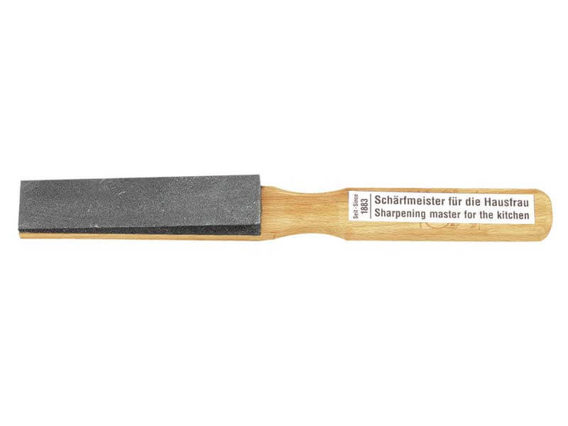 Pierre à aiguiser carbure de silicium sur manche en bois
