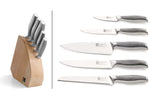 Bloc 5 couteaux de cuisine Richardson Sense tout inox