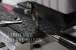 Gravure diamant personnalisée sur lame