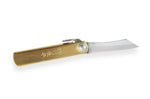 Couteau de poche Higonokami Kanetsune 4cm acier SK-5 manche laiton