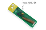Couteau de poche Higonokami Kanetsune lame 4cm acier SK-5 manche laiton + grelot