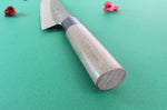 Couteau nakiri japonais artisanal Wusaki Nakata BS2 16.5cm manche en noyer