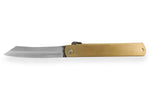 Couteau de poche Higonokami Kanetsune lame 9cm manche laiton