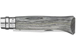 Couteau Opinel tradition n°8 lame acier inox 8,5cm virole tournante bouleau lamellé - Gris