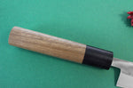 Couteau universel japonais artisanal Wusaki Nakata BS2 13.5cm manche en noyer