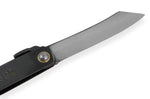 Couteau de poche Higonokami Kanetsune lame 7cm manche acier noir