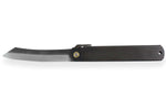 Couteau de poche Higonokami Kanetsune lame 9,5cm manche acier noir