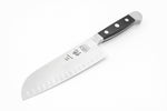 Couteau santoku alvéolé Güde Alpha 18cm en acier forgé
