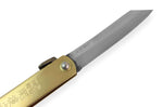 Couteau de poche Higonokami Kanetsune lame 7,5cm manche laiton