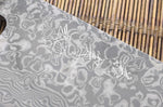 Couteau nakiri japonais artisanal Yoshimi Kato 16,5cm VG10 Nickel Damascus cerisier