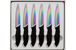 Coffret 6 couteaux steak Pradel Excellence lame 10cm revêtement titane