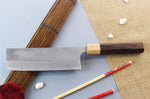 Couteau nakiri japonais artisanal Yoshimi Kato AS Nashiji 16,5cm
