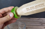 Coffret cadeau Cookut spécial mojito 1 pilon + 2 pailles en verre + 1 livre de recettes