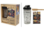 Coffret cadeau Cookut Shaker crêpes, pancakes + gaufres - 1 shaker + 1 tartineur + 1 livre recettes