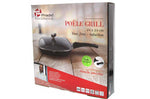 Poêle à grill en fonte Pradel Excellence Premium 24x24cm façon pierre tous feux/ induction