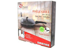 Poêle grill en fonte Pradel Excellence Premium 28x28cm façon pierre tous feux/ induction