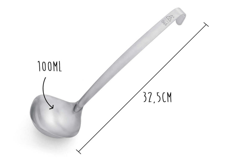 Louche Triangle série 1946 acier inoxydable 32,5cm - 100ml