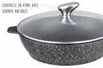 Sauteuse en fonte Pradel Excellence Premium 24cm façon pierre tous feux/ induction