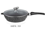 Sauteuse en fonte Pradel Excellence Premium 24cm façon pierre tous feux/ induction