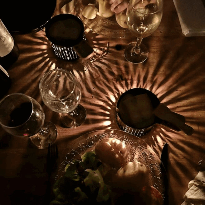 Service à raclette à la bougie Cookut Lumi noir - Services individuels poêlons et spatules