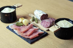 Service à raclette à la bougie Cookut Lumi noir - Services individuels poêlons et spatules
