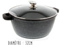 Faitout en fonte Pradel Excellence Premium 32cm façon pierre tous feux/ induction